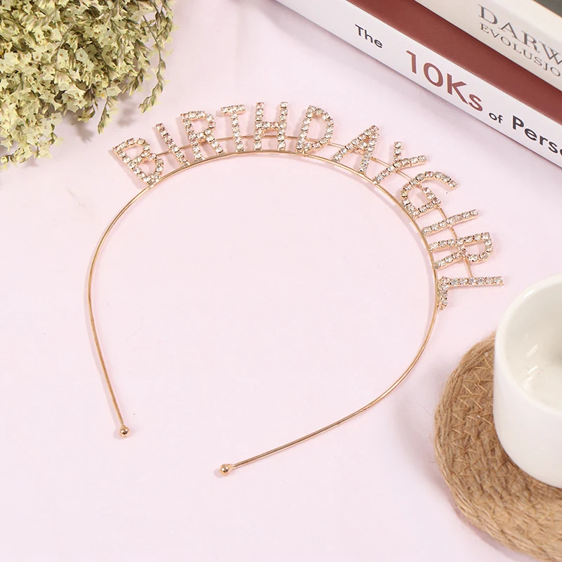 1 шт. металлическая повязка на голову с инкрустацией Стразы для девочек обруч