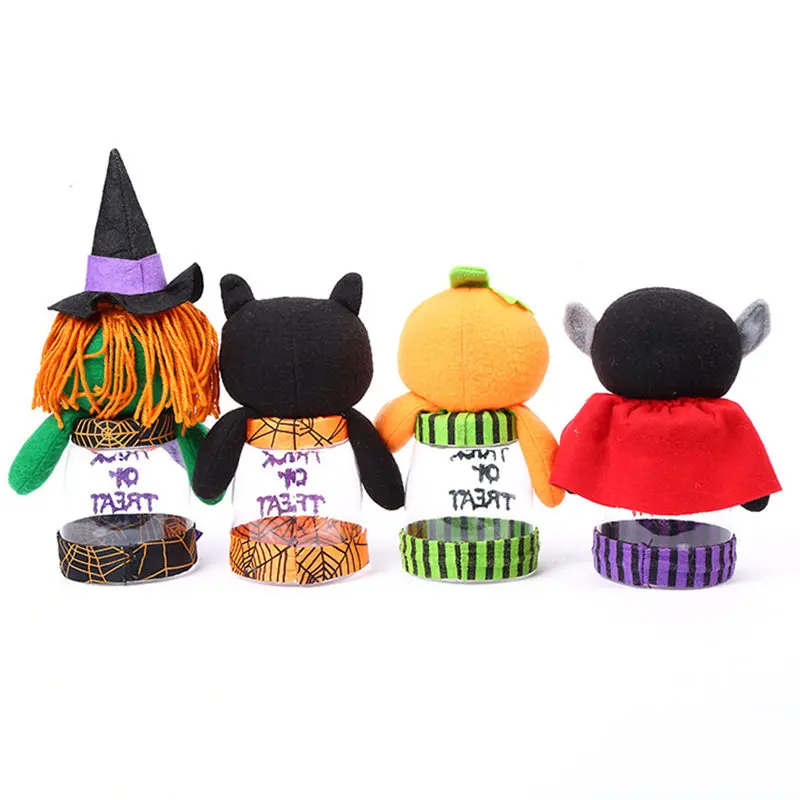 Банка для конфет на Хэллоуин милый пластиковый контейнер с черной кошкой банки