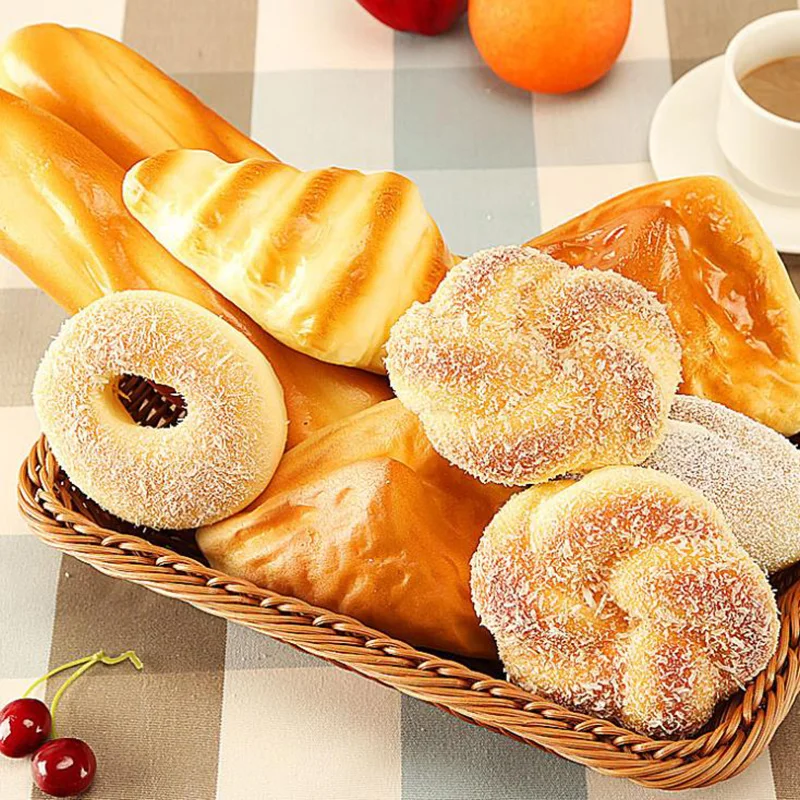 1 шт. хлеб реквизит искусственная кожа искусственный искусственные продукты