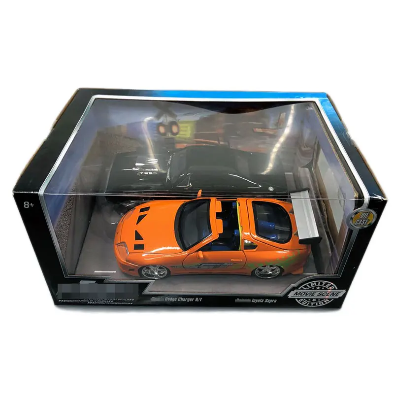 JADA 1/24 масштабная модель автомобиля игрушки зарядное устройство и Toyota Супра литье