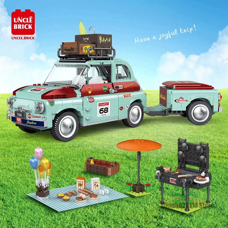 Конструктор lion king 180163 fiat 500 аналог lego 10271