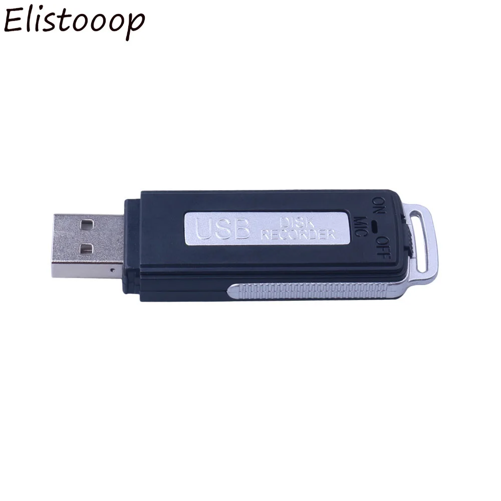 Elitooop перезаряжаемый мини диктофон 70Hr WAV аудио ручка цифровой USB Gravadorone
