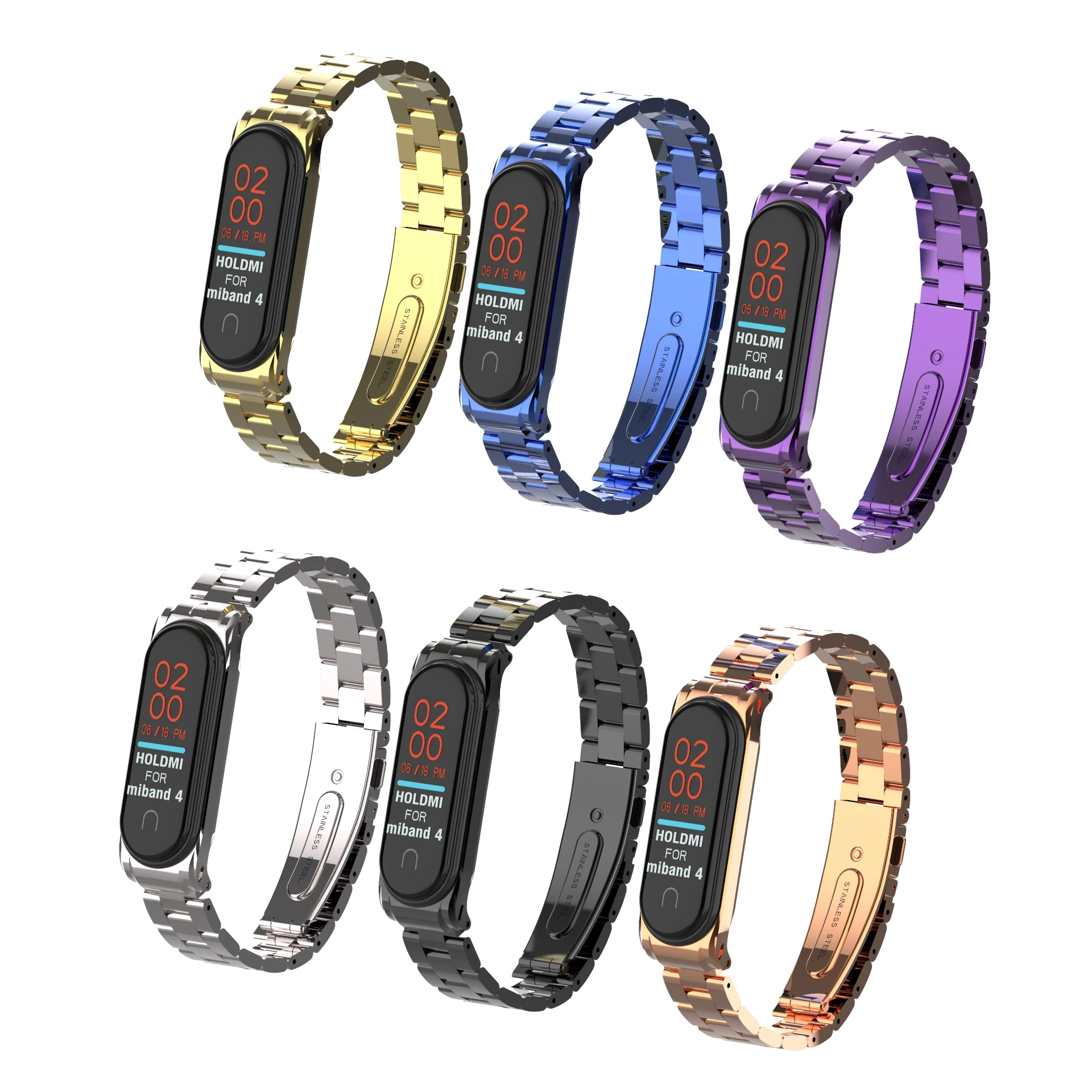 Браслет Amazfeel для mi band 4 металлический ремешок mi band 4 ремешок на запястье из нержавеющей стали ремешок для mi band 3 mi band 3 ремень
