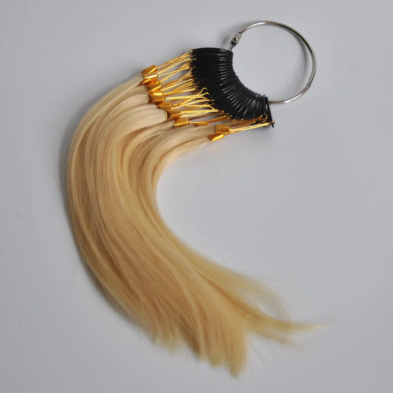 

30Pcs Human Hair Color Ring For All Kinds of Hair Extensions Color Chart, Can Be Dye Any Color