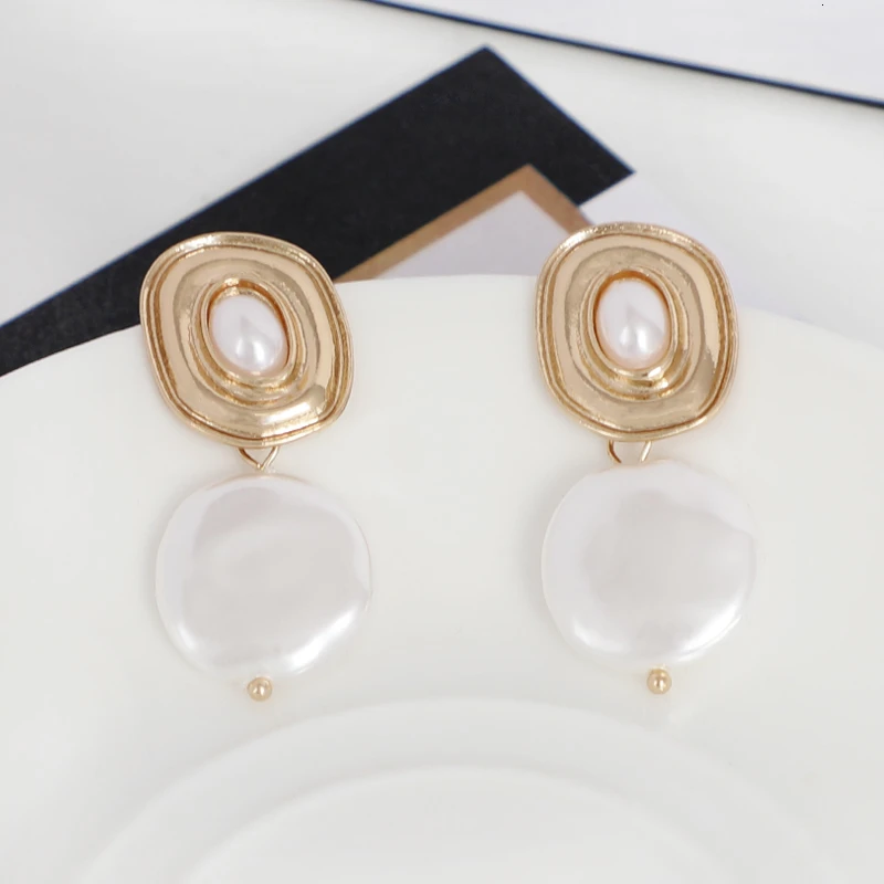 S925 серебристый неправильной формы DIY жемчужные Металлические овальные женские