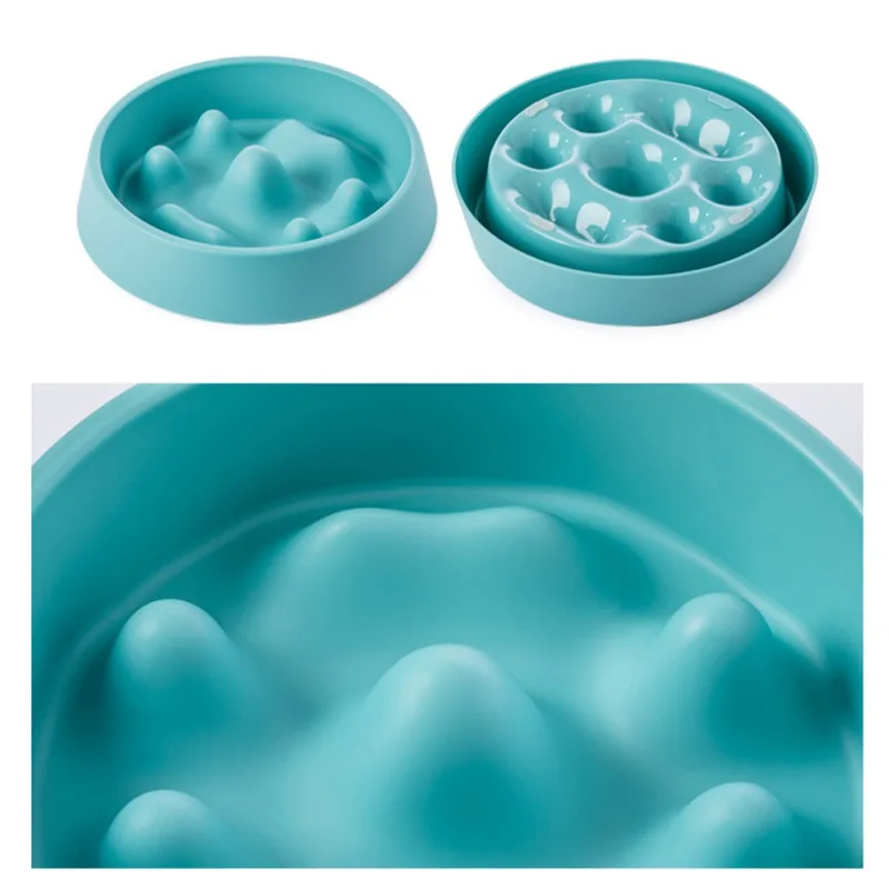 

Slow Eating Dog Bowl Anti Choke Dog Feeding Food Bowls Puppy 2 Colors Dog Bowls Feeder Dish Pet Bowl Pet Supplies*