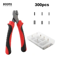 booms fishing cp2 fishing crimping pliers with 300pcsset for single double 6 size mixed fishing line crimping sleeves tools