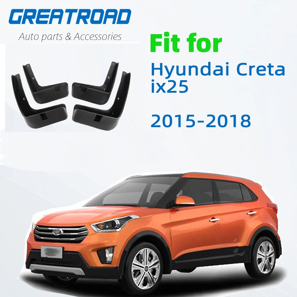 4 Шт Автомобильные передние и задние брызговики Брызговики арок для Hyundai Creta ix25 2015
