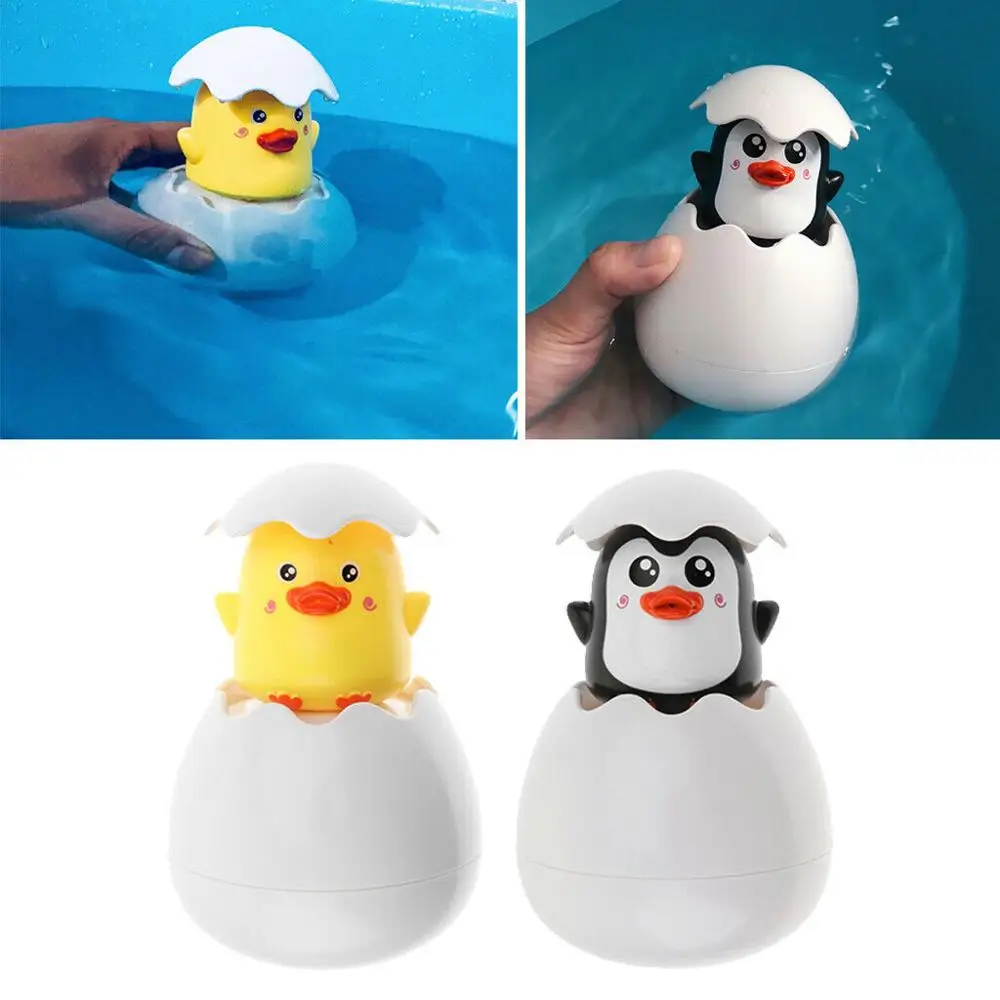 Детская игрушка для купания милый утиный Пингвин яйцо спрей воды