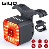 smart bicycle light rear taillight bike accessories auto onoff usb rechargeable stop signal brake lamp led safety lantern
