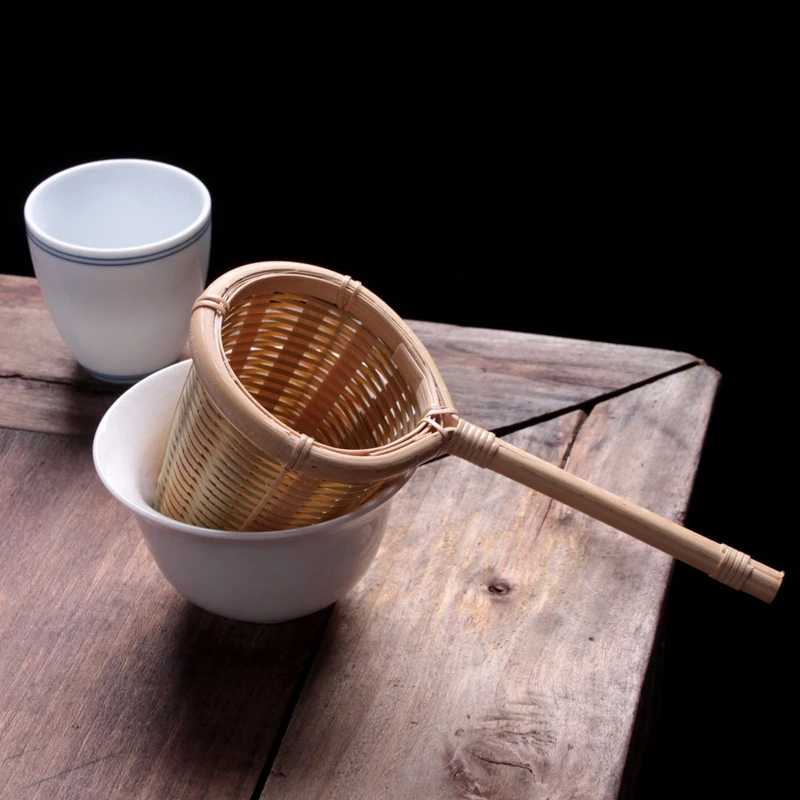 Nature Bamboo Tea Strainer Filter Colander Infuser Handmade Weave Crafts Novelty Tool Kung Fu Gadgets Gift | Дом и сад