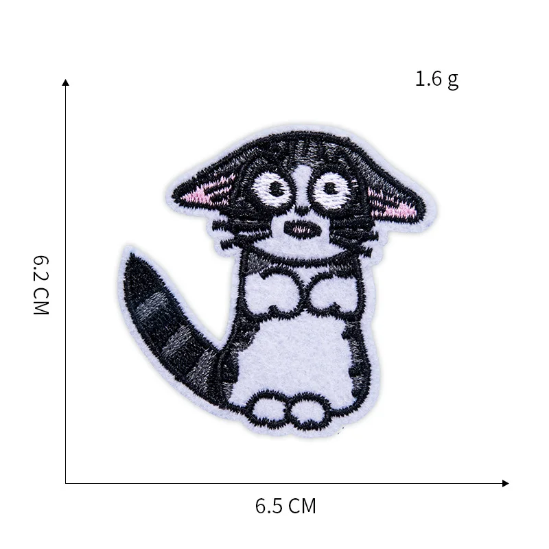 

Cartoon Kitten Patch DIY Thorn Cloth Sticker Patch Clothing Accessories Iron on Patches for Clothes Cute Patch Parches