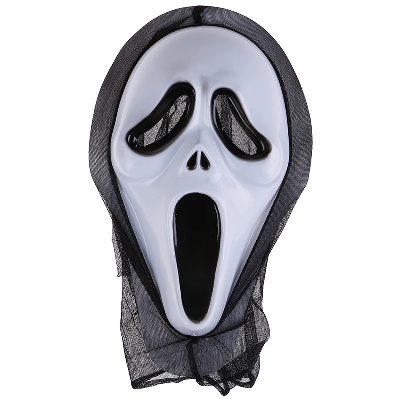 

Halloween Ghost Face Mask Horror Screaming Grimace Mask for Adult Scary Cosplay Prop Carnival Masker Fancy Party Decor