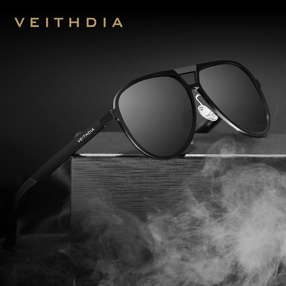 Мужские солнцезащитные очки VEITHDIA из алюминиево магниевого сплава с