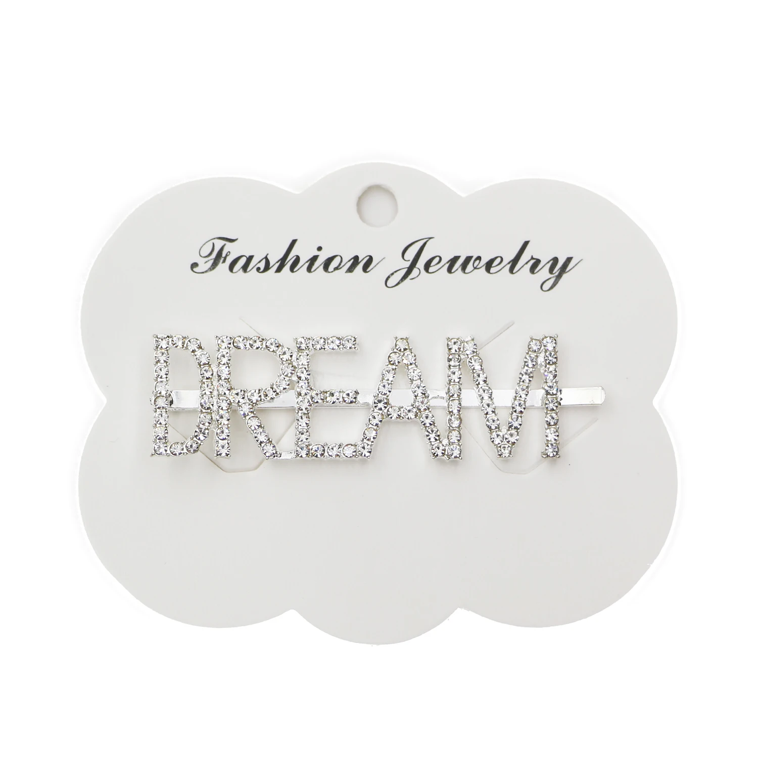 20.DREAM Корейская мода Роскошные буквы Стразы заколки для волос для женщин девочек заколки с кристаллами индивидуальные заколки для волос аксессуары для волос - Цвет: 20.DREAM