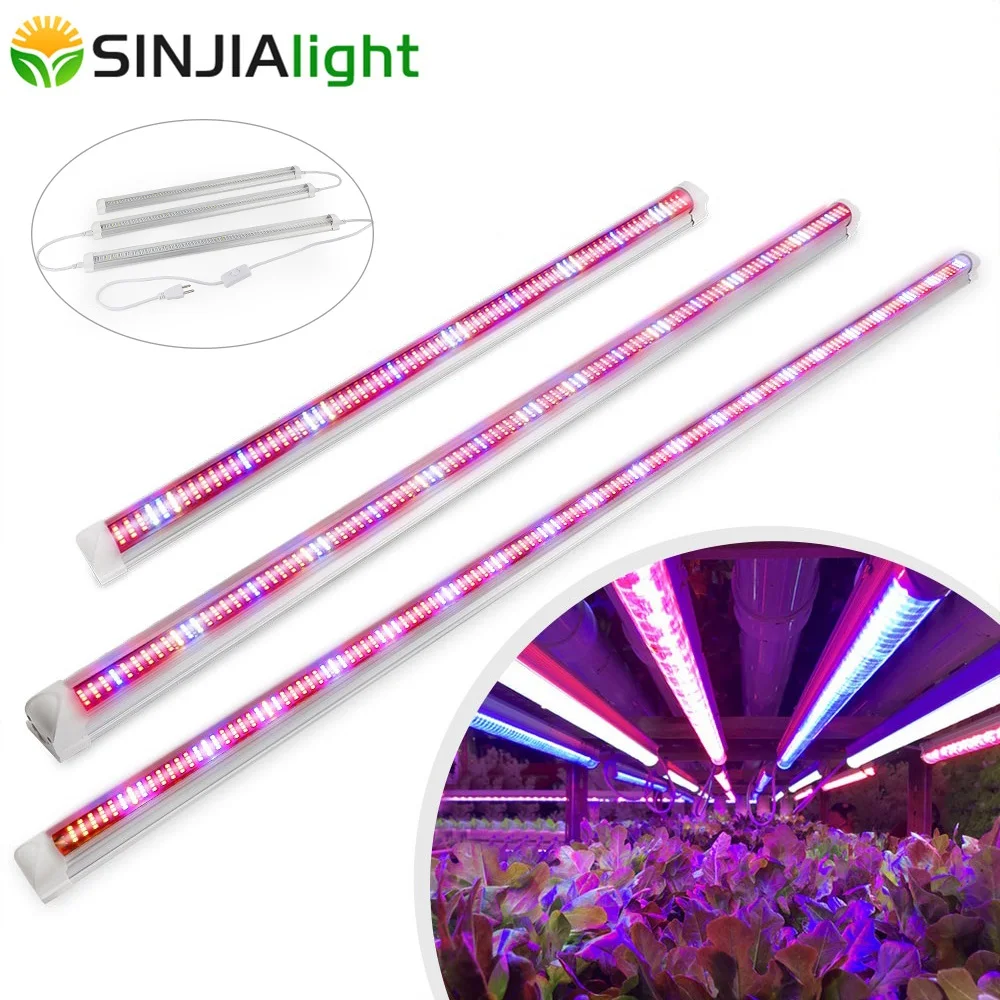 

3pcs/lot 60cm 90cm 120cm T8 Tube LED Grow Light Bar Full Spectrum Plant Lamp for Hydroponics greenhouse grow tent 30W 45W 60W