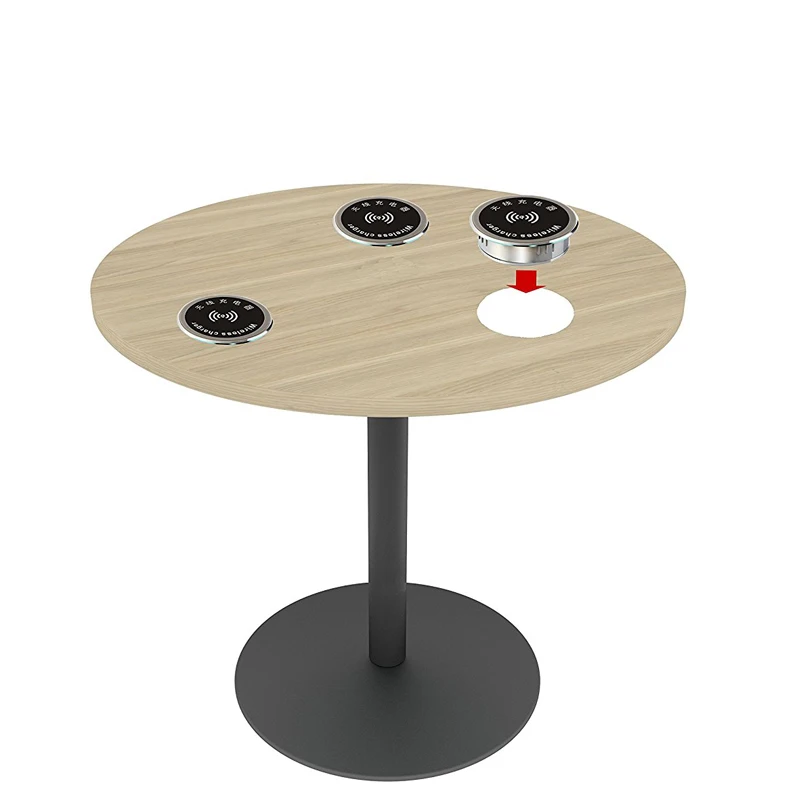 Для Iphone X Qi Беспроводная зарядка для Samsung Note 8 Встроенная настольная подходит кафе