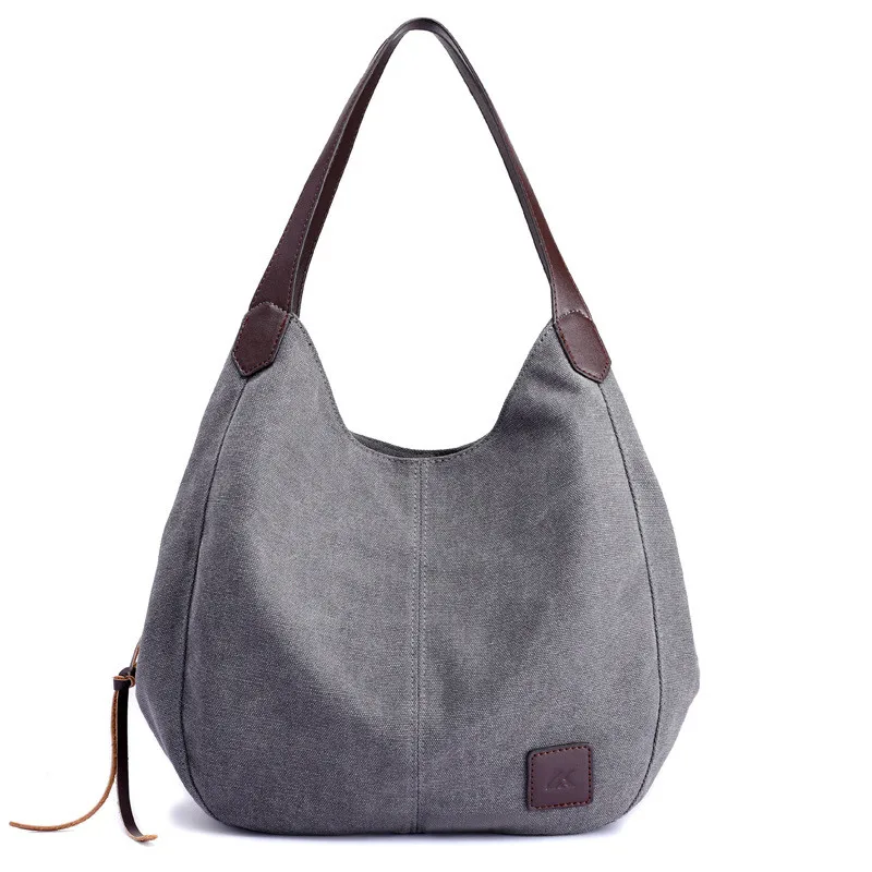 

Новые холщовые женские сумки, модные простые сумки через плечо в Корейском стиле, многослойная Повседневная сумка