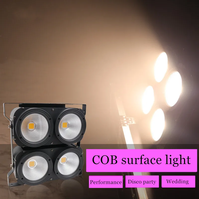 

Светодиодный четырех-eye COB подходит для DJ Дискотека вечерние производительность четырех-глаз аудитории светильник светодиодный 4*100W par Свет...