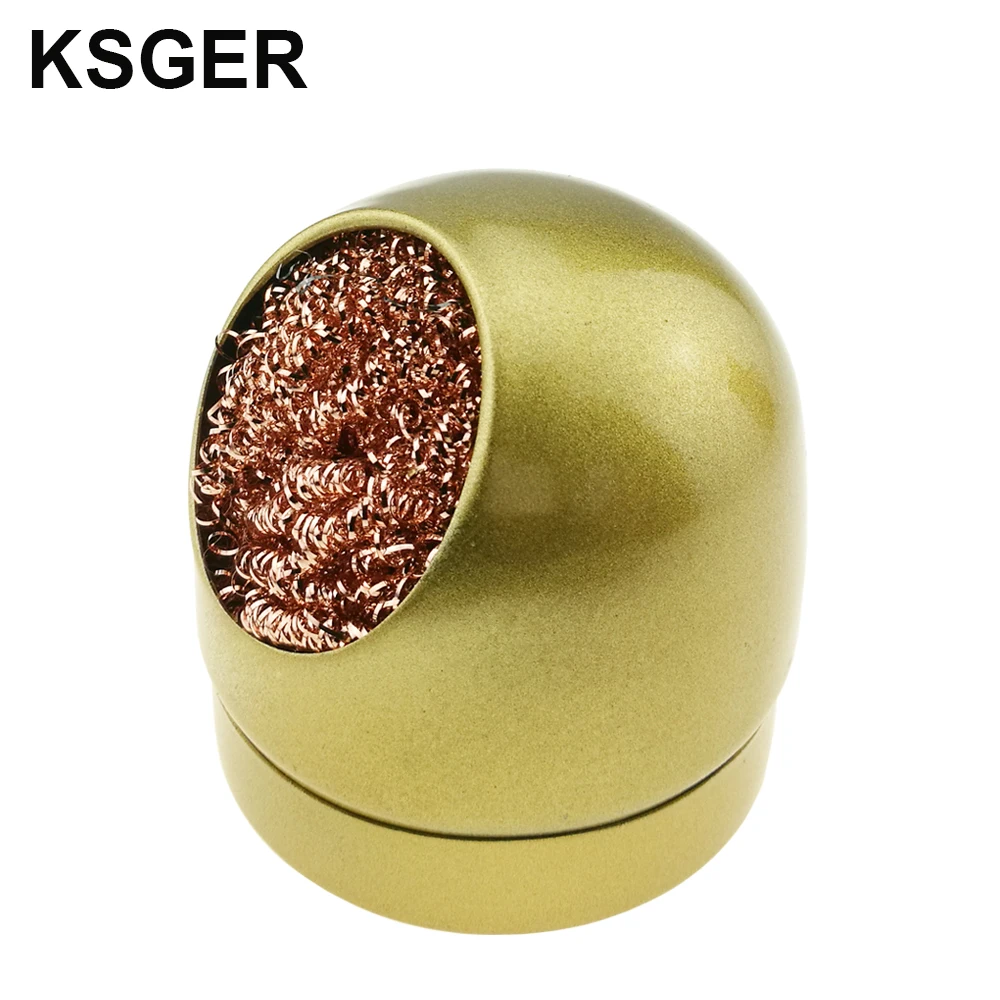 Очистка Стальная проволока с подставкой набор волшебный уборщик металлическая губка припоя зачистки инструменты для чистки пайки Железный кончик паяльника очиститель