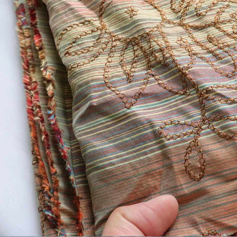 Высокая плотность двойная вышивка дворца 140x100com занавеска тканевая Подушка