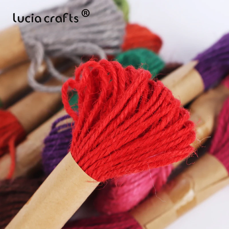 1 шт. 2 мм веревка из натурального джута пеньковая шпагат для скрапбукинга