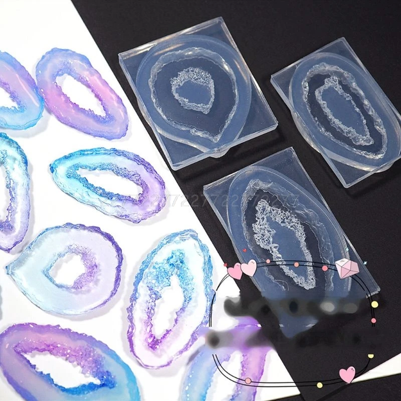 С украшением в виде кристаллов кварцевого камня кластера наскальный Агат Камень