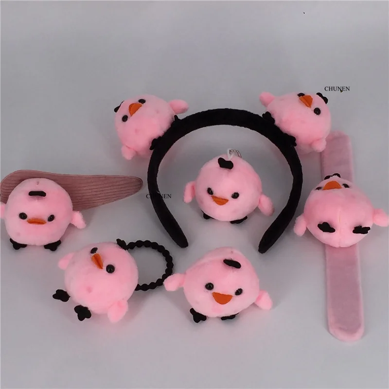 Маленький приблизительно 6 см. Плюшевая игрушка цыпленок 2 цвета плюшевая