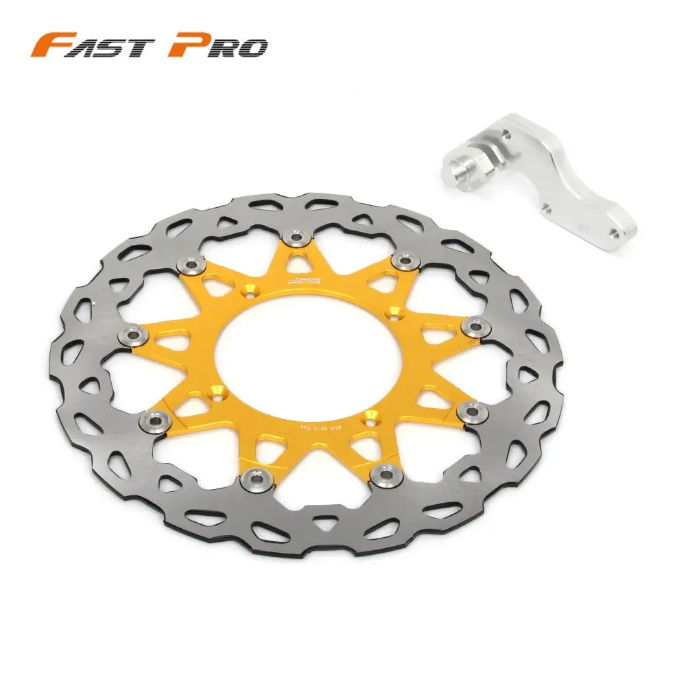 Мотоцикл 320 мм спереди ротор плавающего тормозного диска и кронштейн для SUZUKI RMZ250