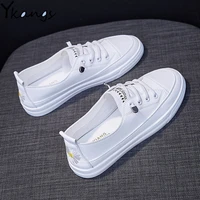 white mesh summer sneakers for women daisy casual trend fashion designer ladies shoes flats 2020 pu breathable students shoes