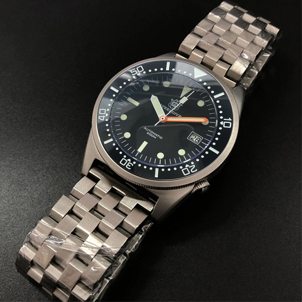 Механические часы STEELDIVE 1979 Shark Diver 200 м водонепроницаемые наручные для дайвинга с