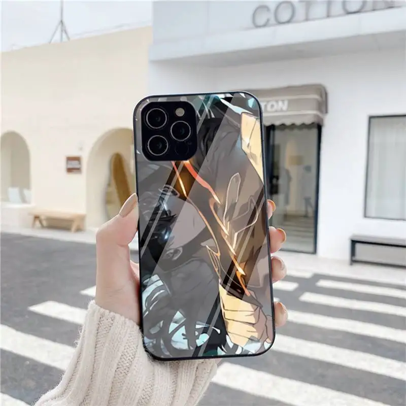 

Anime Solo Leveling Sung Jin Woo Phone Case For Iphone 6 6s 7 8 Plus XR X XS XSmax 11 12 Pro Mini Max Tempered Glass