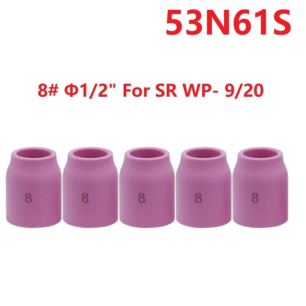 5 шт. керамические газовые линзы защитные чашки 53N61S #8 1/2 &quot сварофонарь для сварки