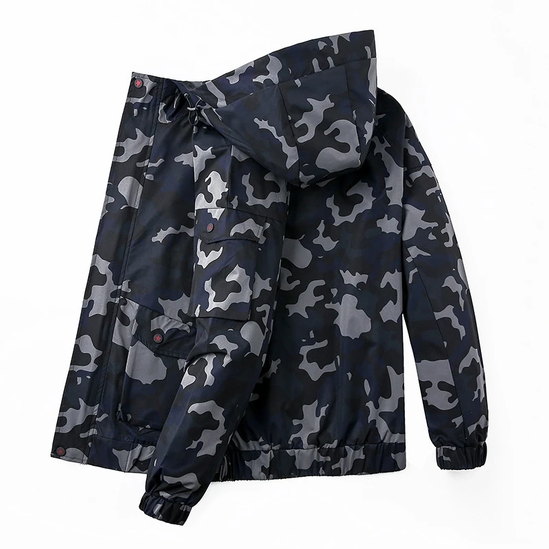 

Spring New 2020 Autumn Camouflage Men 100% Polyester Clothes Casual Streetwear Military Bomber Jacket Plus Big Size 6XL 7XL 8XL
