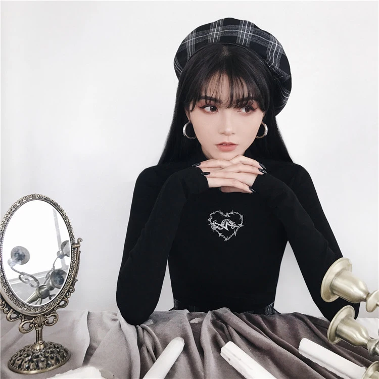 Юбка в клетку Ruibbit женская Готическая черная серая стиле Харадзюку короткая юбка