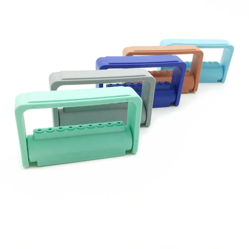 1 шт. держатель для зубных буров с 9 отверстиями|Модель зубов орто-металлическим