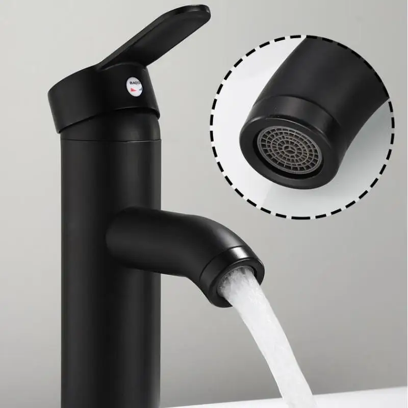 Однорычажный смеситель для ванной комнаты холодной и горячей воды раковины