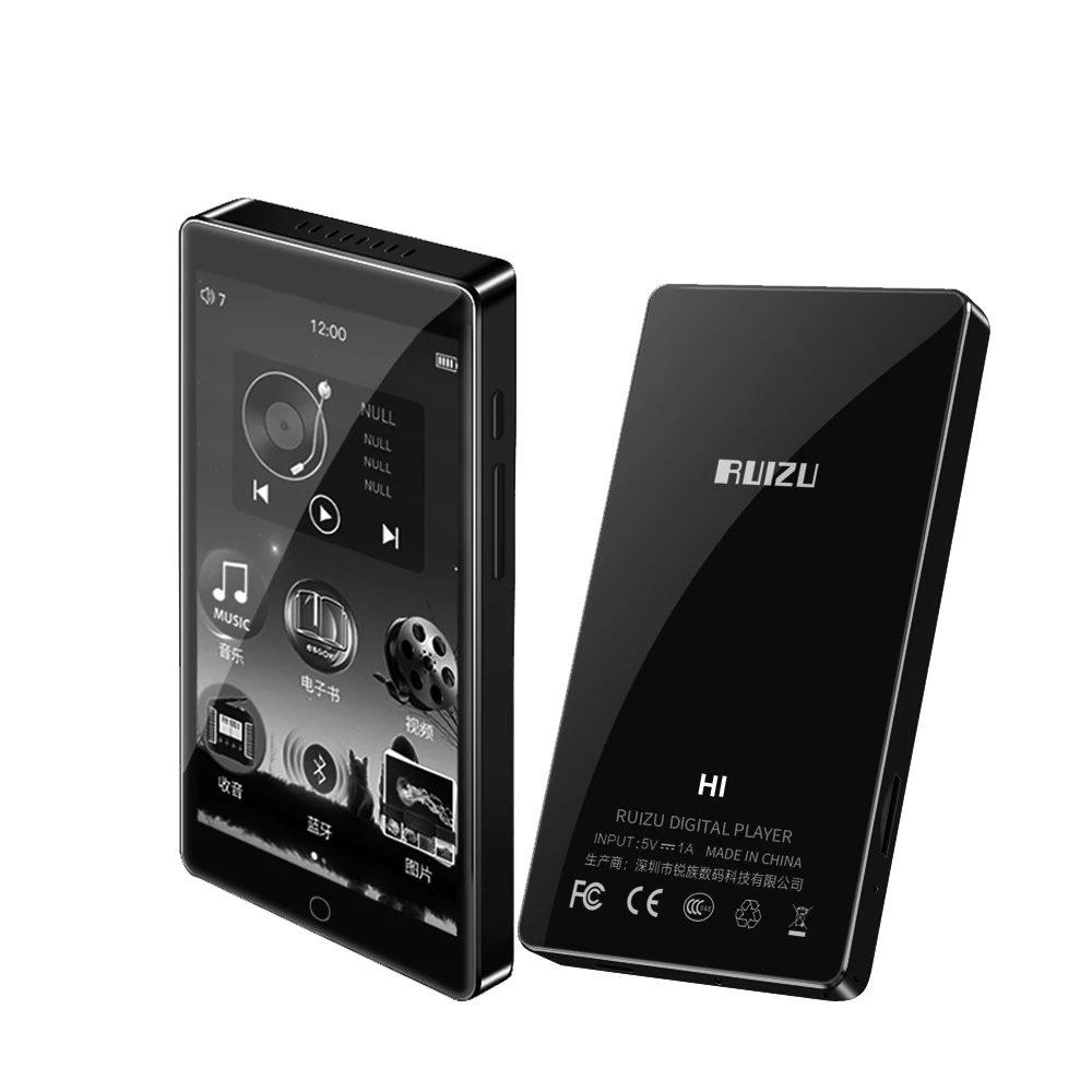 MP4-плеер с Bluetooth 5,0 HIFI полный сенсорный экран 4,0 дюймов Встроенный динамик поддержка fm-радио запись электронная книга игра видео