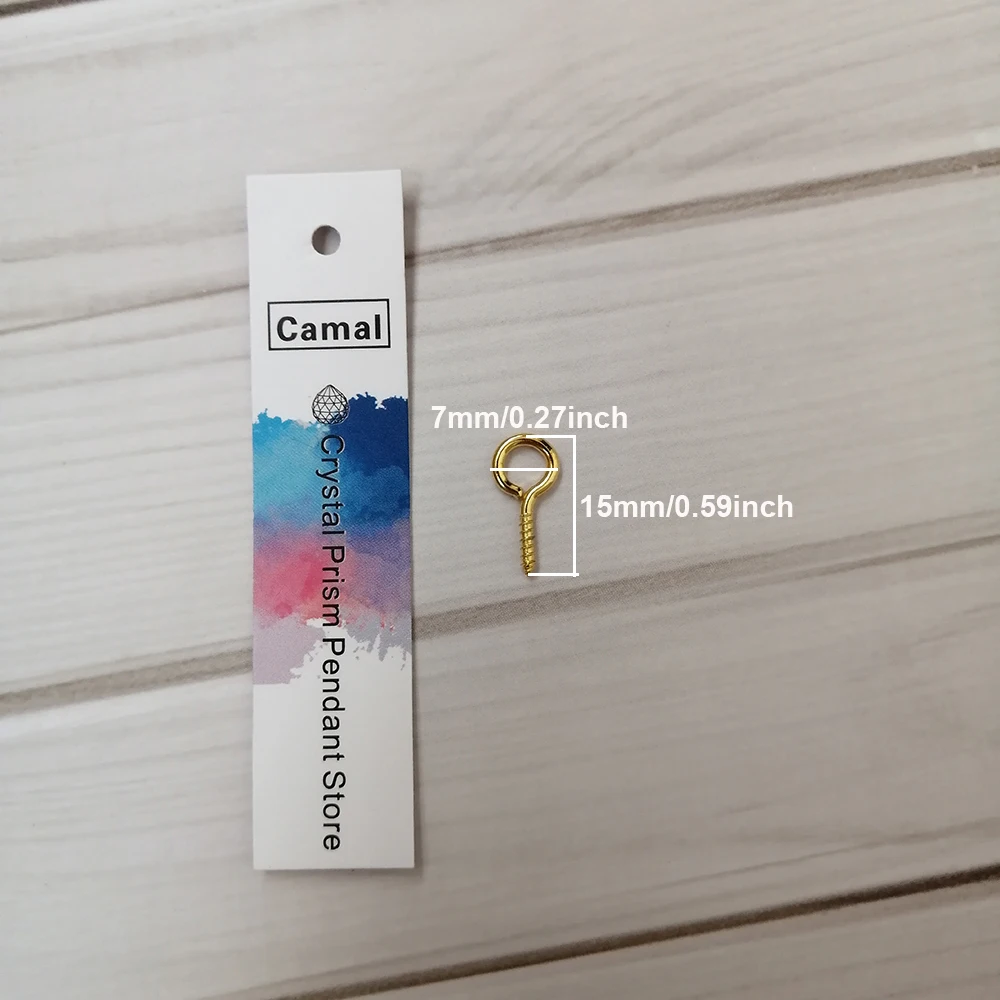 100 шт. золотые штифты с петлей для люстр 15 мм|Люстра хрустальная| |