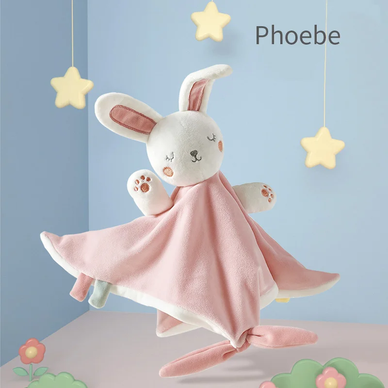 Phoebe BabyGo детское успокаивающее полотенце, мягкая плюшевая комфортная игрушка, спящий артефакт, животное, медведь, слон, комфортная Детская кукла, игрушка - Цвет: Phoebe