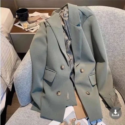 

Classic Ladies Double breasted Jackets and coats Vintage CUte chic women outerwear s159