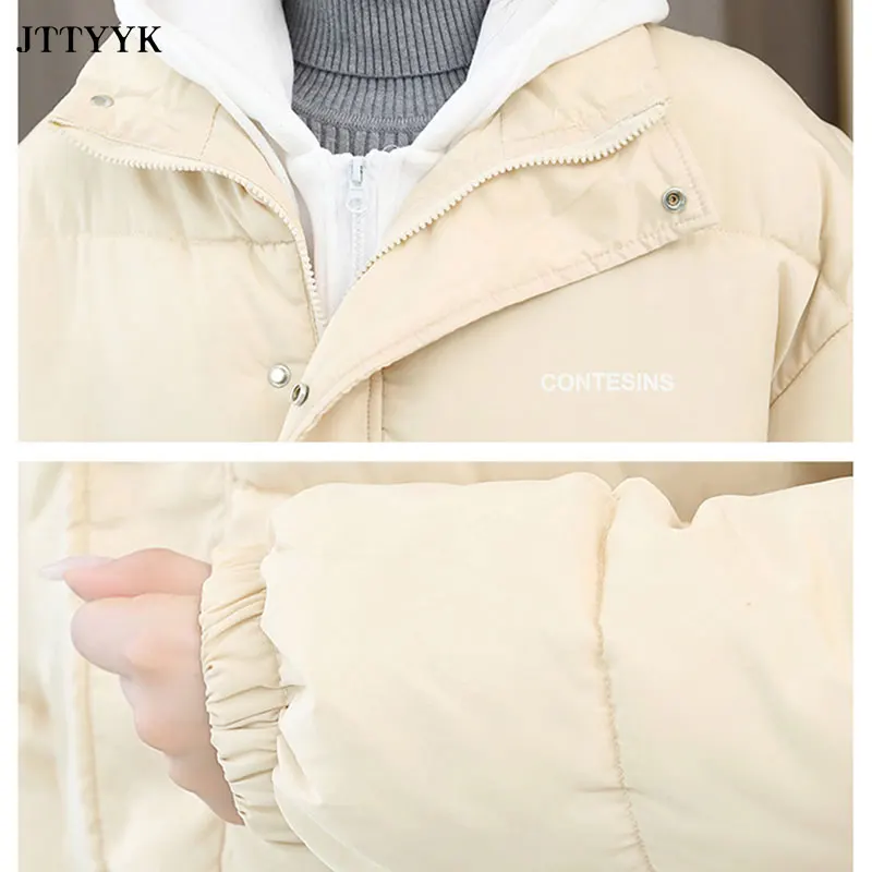 

Oversize Women Winter Puffer Jacket Coat Hooded Warm Thick Outwear Short Down Jacket Parkas Female Padded Coats Winter Ladies