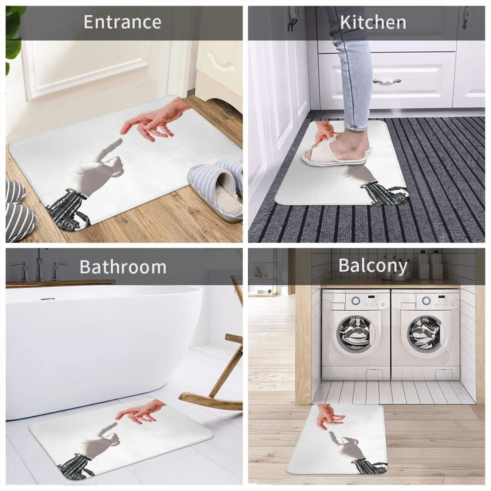 Мягкий Нескользящий Коврик для коврового покрытия с искусственным интеллектом |