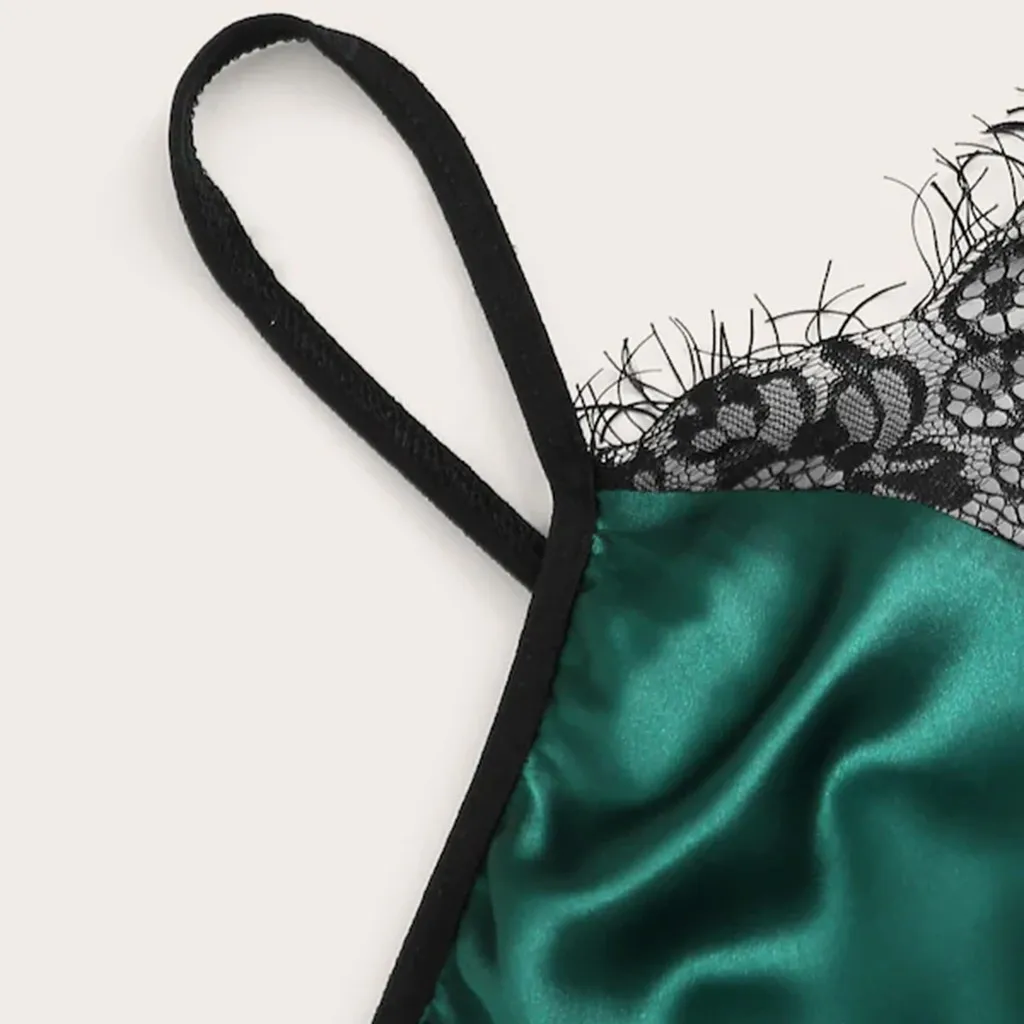 Женский пижамный комплект большого размера Лидер продаж атласная кружевная