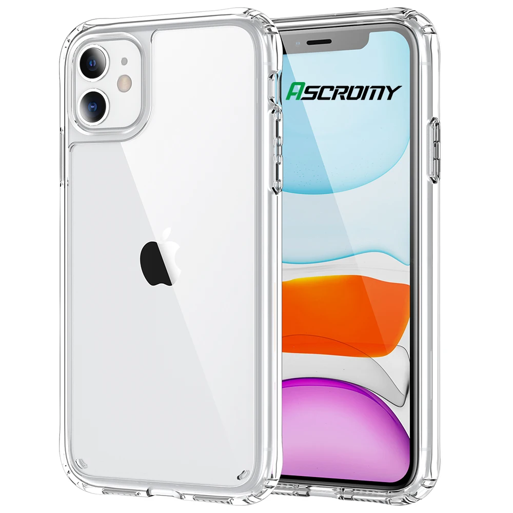 Прозрачный Гибридный акриловый чехол для iPhone 11 Pro Max 12 Mini 11Pro XS X XR 8 7 Plus SE 2020 8Plus