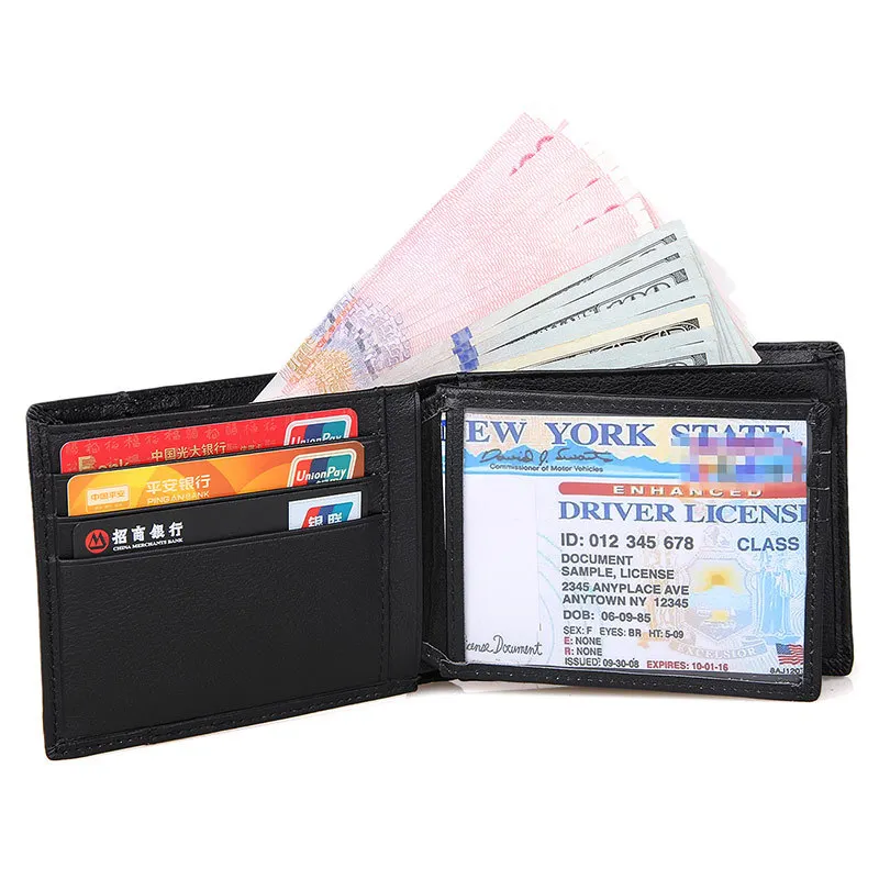

Men Wallet Genuine Leather Short Purse