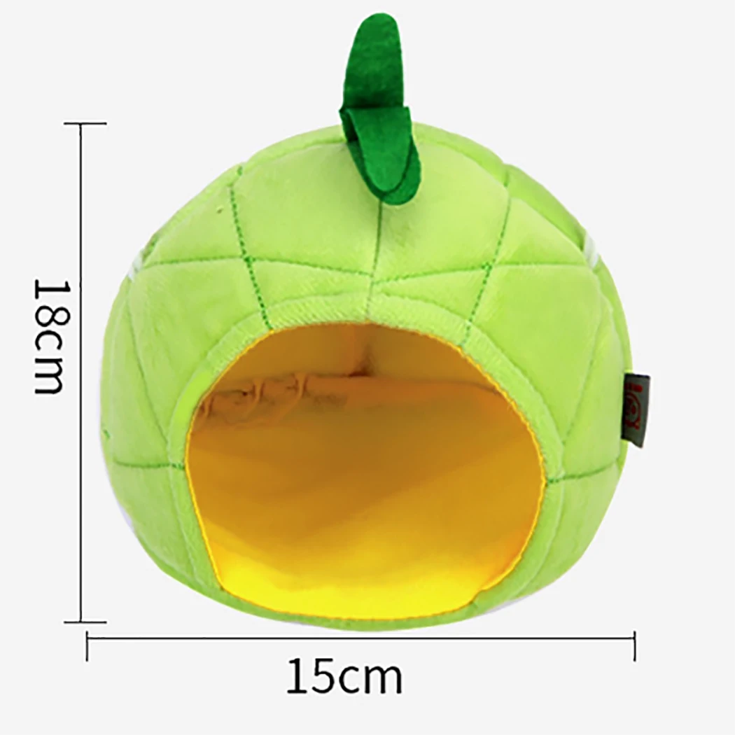 

Small Pet Cotton Nest Winter Warm House Pet Cave Warm Pineapple Frog Pet Bed Squirrel Bed Pet House For Small Animals