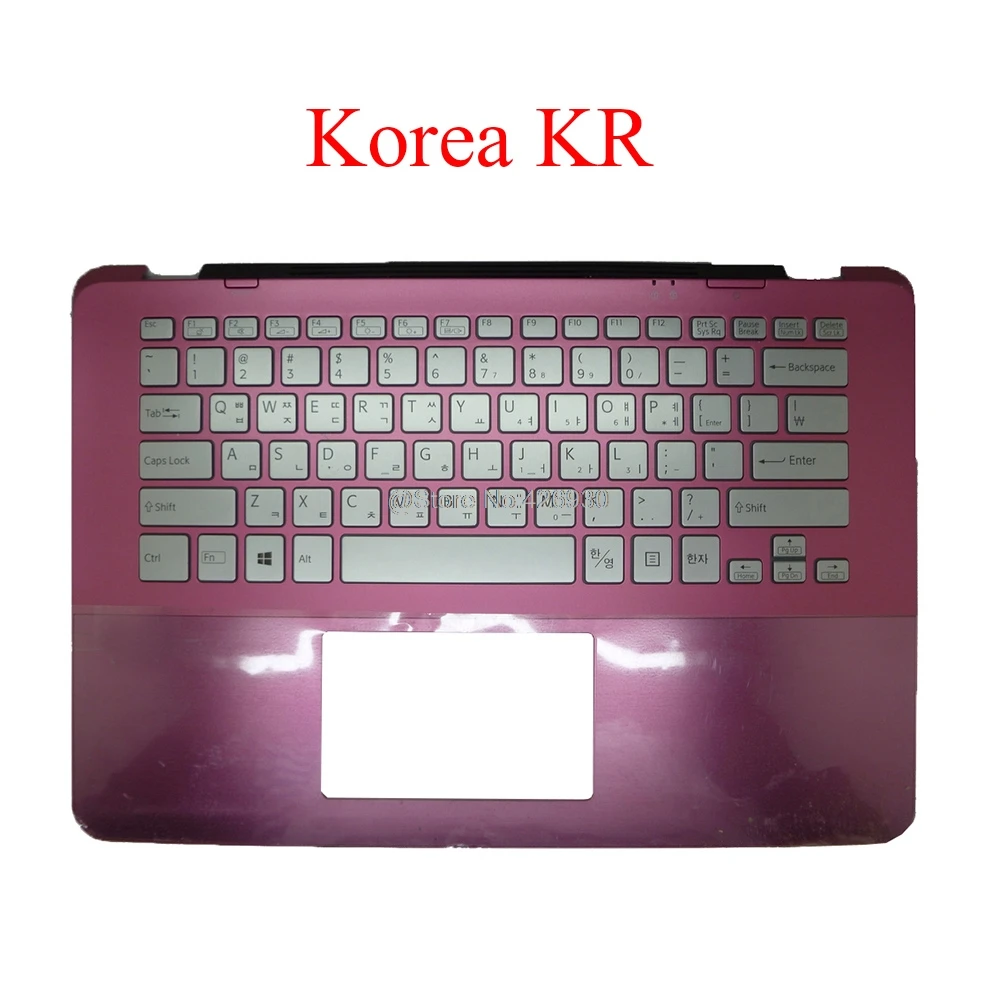 Клавиатура для ноутбука KR с подсветкой SONY VAIO SVF14A SVF14A15CK 5JGD5PHN0B0 розовый корейским