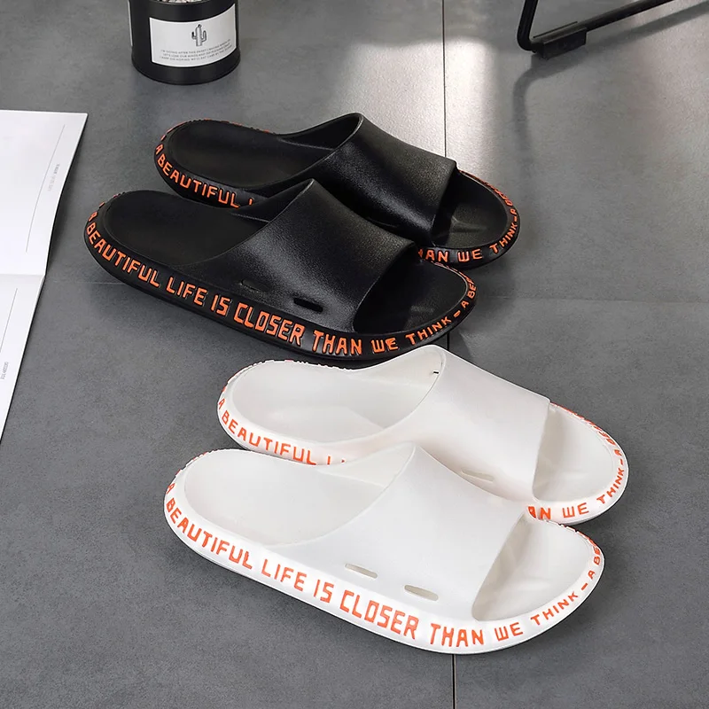 Женские модные домашние тапочки для влюбленных шлепанцы на плоской подошве