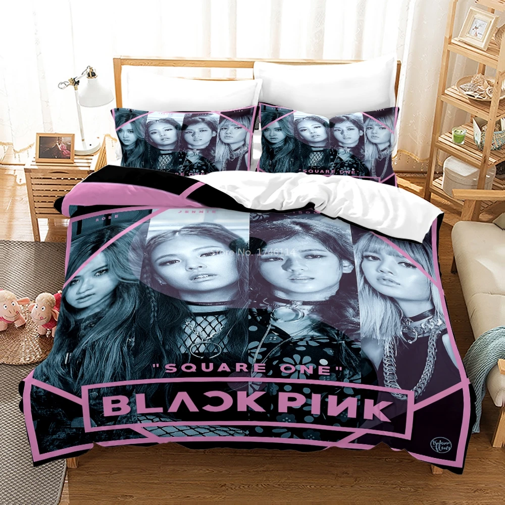 

3D Printed Pretty Girls Beautiful Girls Bedding Set Korean Girls Singing Group Duvet Cover Set Home Textile for Young Adult Gift